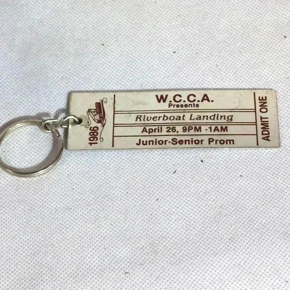 WCCA Prom Keychain 1986 Wilkinson County Christian Academy